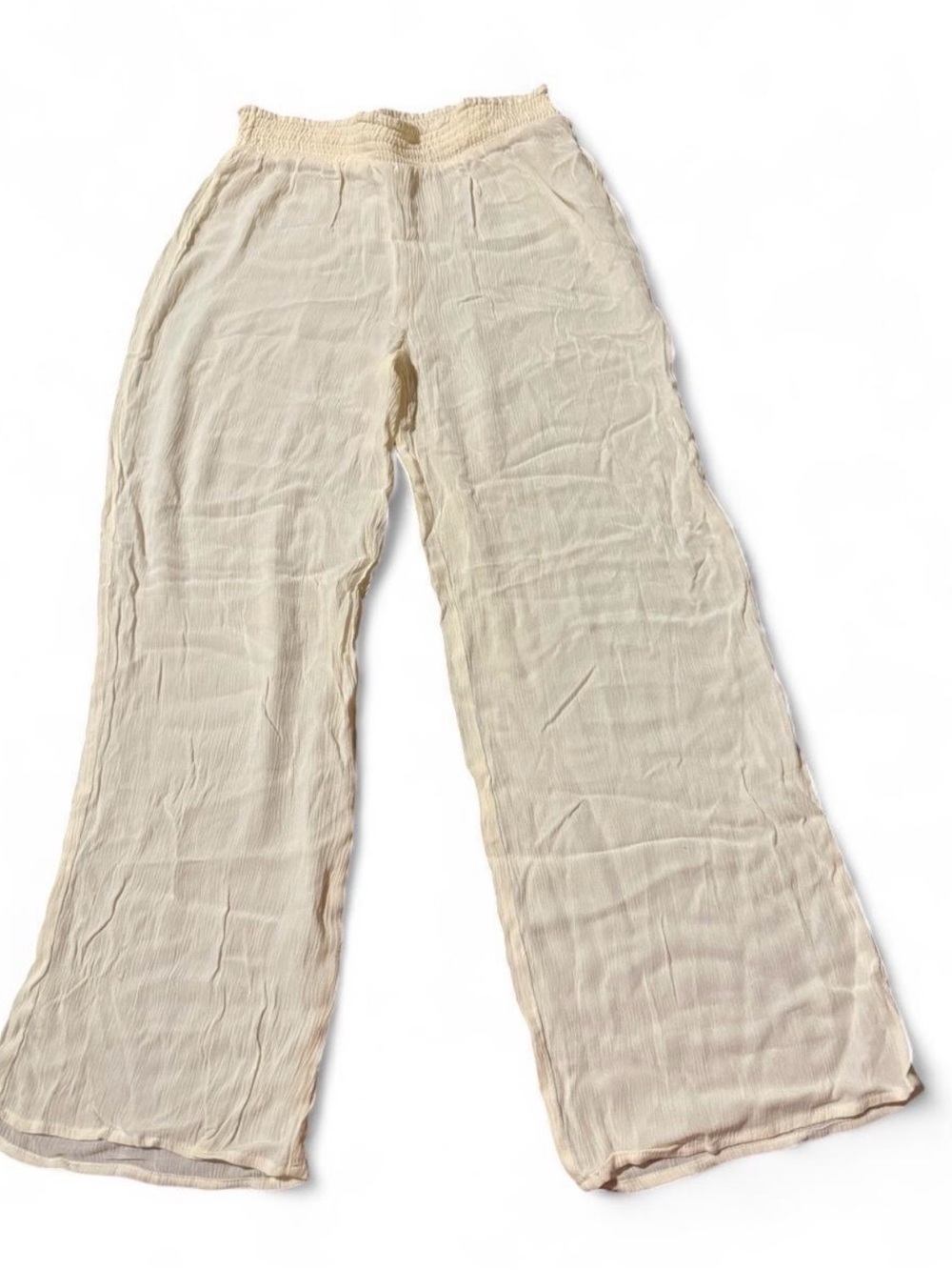 art class Cream Wide-Leg Elastic Waist Kids Pants